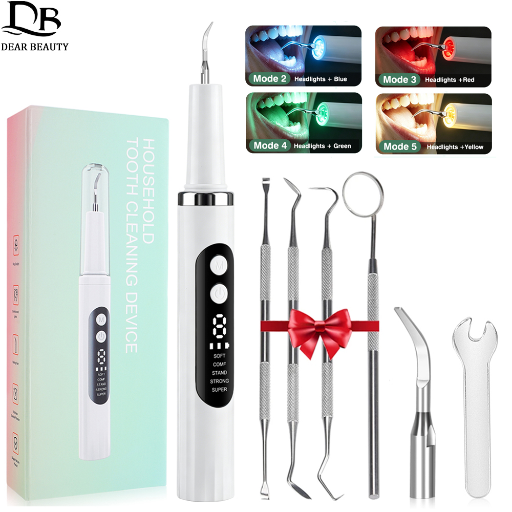 Veterinary Dental Scaler - Limpiador Dental Eléctrico Ultrasónico con 5