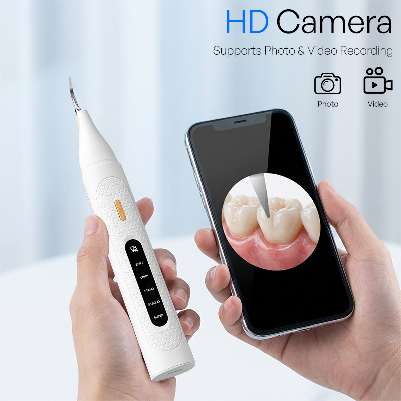 Veterinary Dental Scaler - Limpiador Dental Ultrasónico Visual con Cámara,