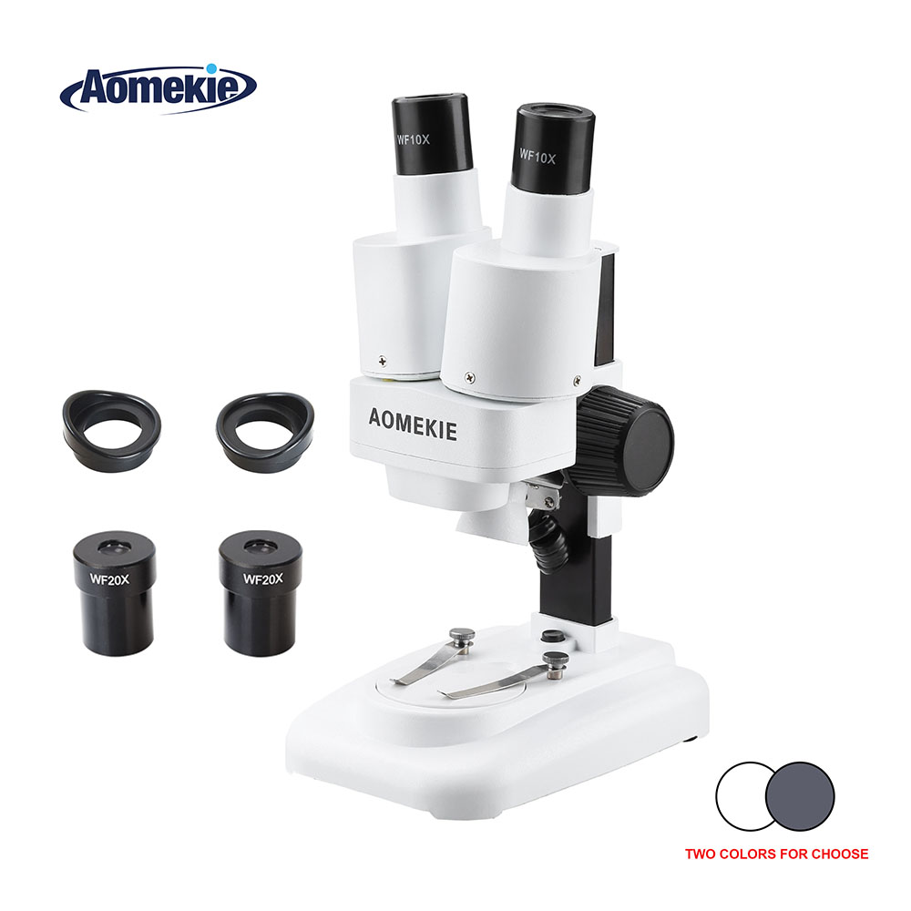 Veterinary Microscope Binocular - AOMEKIE-microscopio estéreo Binocular, 20X/40X por encima