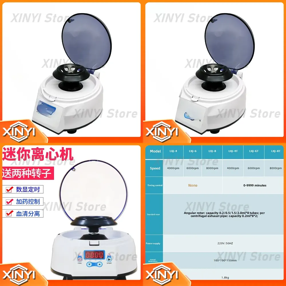 Veterinary Centrifuge Lab - Minicentrífuga de palma LXJ-6 LXJ-6T para