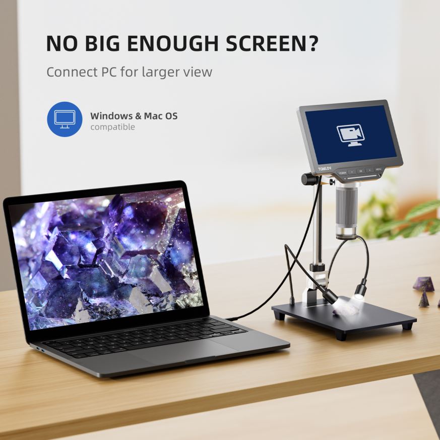 Microscopio Digital USB TOMLOV - Veterinary Microscope Binocular reseña y precio
