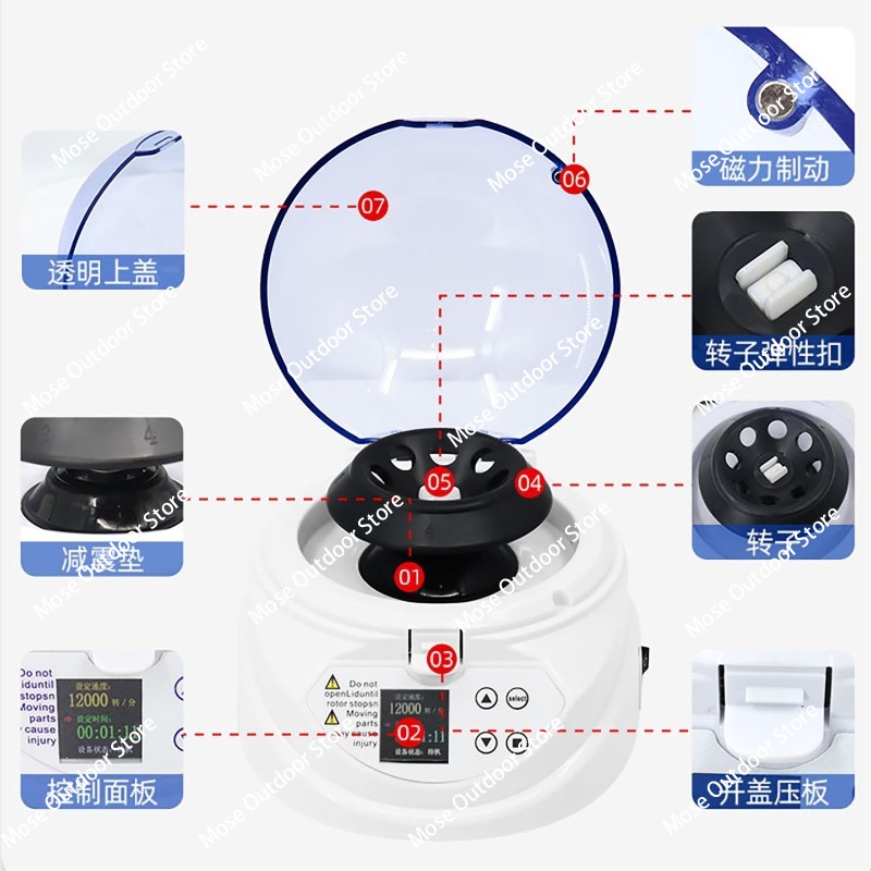 Mini centrífuga con pantalla D - Veterinary Centrifuge Lab reseña y precio
