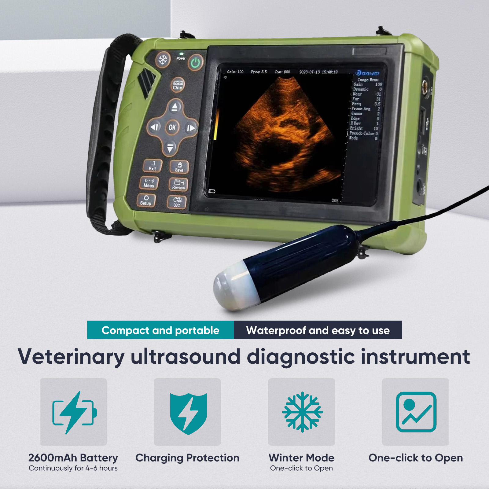 Máquina de ultrasonido veterin - Veterinary Ultrasound Scanner Portable reseña y precio