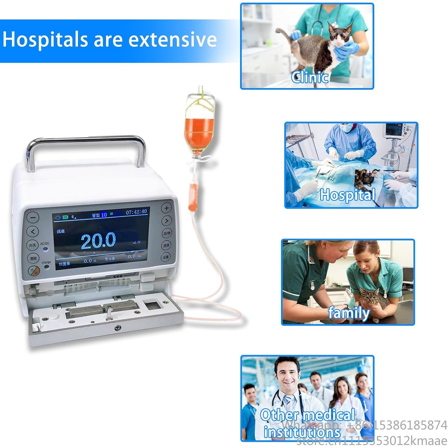 Bomba de Infusión Intravenosa  - Veterinary Infusion Pump reseña y precio